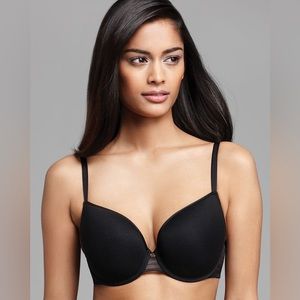 Le Mystere 34G Cotton Touch Spacer Bra Black Adjustable Straps Hooks Soft NEW